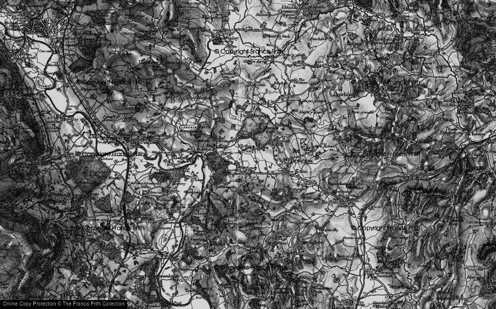 Old Map of Pit, 1896 in 1896