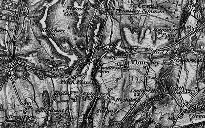 Old map of Truxford in 1895