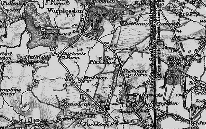 Old map of Pitch Place in 1896