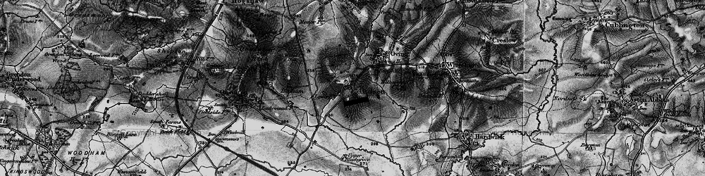 Old map of Blackgrove Farm Ho in 1896