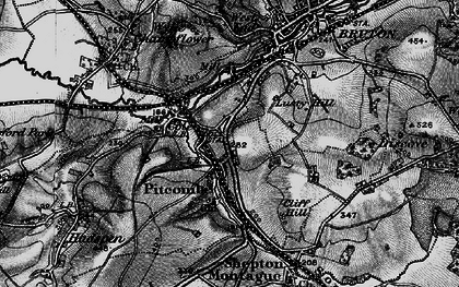 Old map of Pitcombe in 1898
