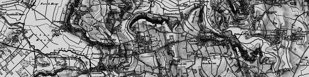 Old map of Pitney in 1898