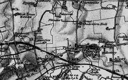 Old map of Pitsea in 1896