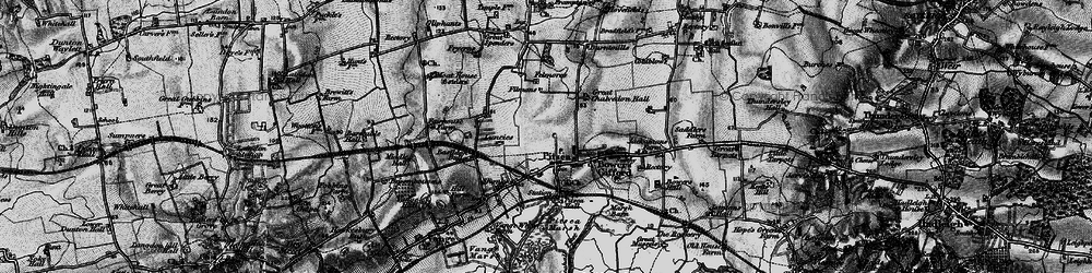 Old map of Pitsea in 1896