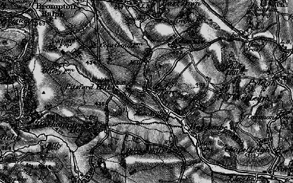 Old map of Pitsford Hill in 1898