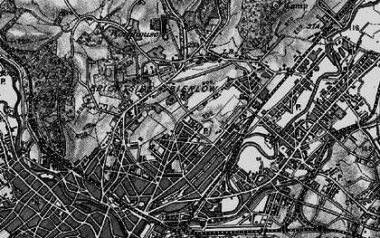 Old map of Pitsmoor in 1896