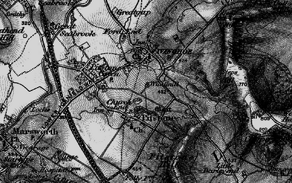 Old map of Pitstone Green in 1896
