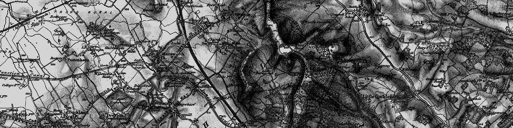 Old map of Pitstone Hill in 1896