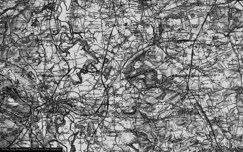Old Map of Pittington, 1898 in 1898