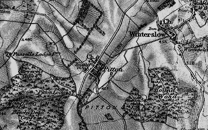 Old map of Beechy Dean Copse in 1895