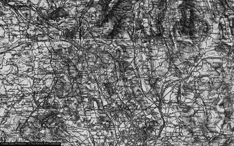 Old Map of Pitts Hill, 1897 in 1897