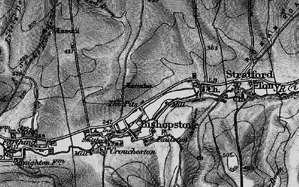 Old map of Windwhistle in 1895