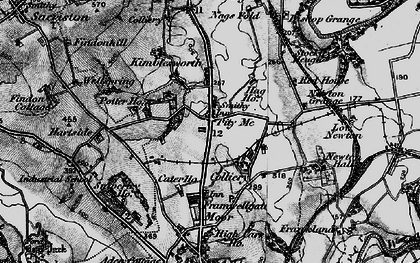 Old map of Pity Me in 1898