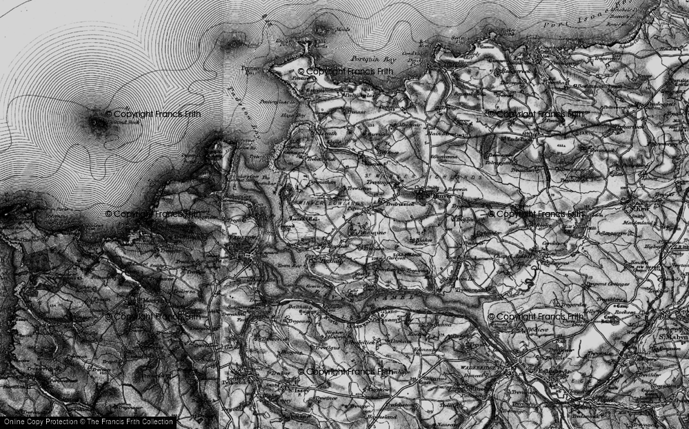 Old Map of Pityme, 1895 in 1895