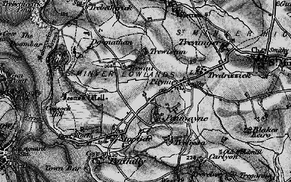 Old map of Pityme in 1895