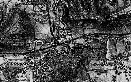 Old map of Boxhurst in 1896