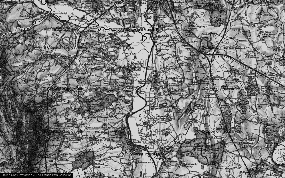 Old Map of Pixham, 1898 in 1898
