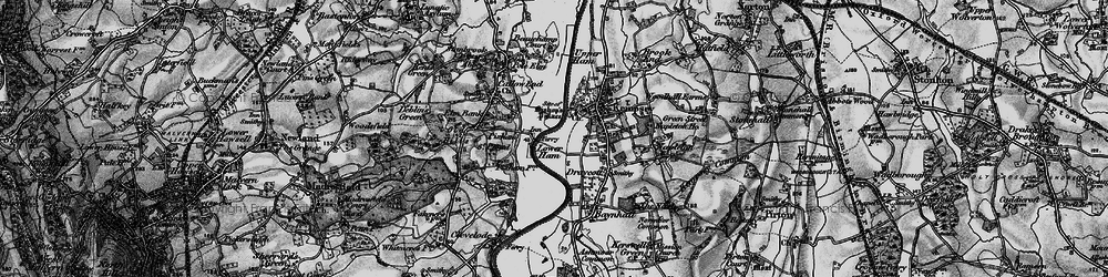 Old map of Pixham in 1898