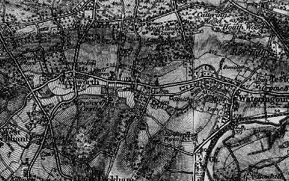 Old map of Pizien Well in 1895
