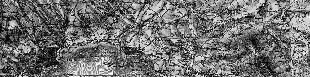Old map of Plain-an-Gwarry in 1895