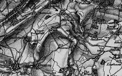 Old map of Plaish in 1899