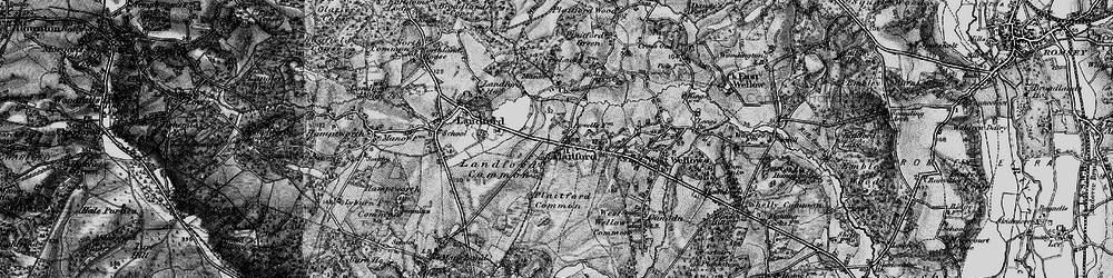 Old map of Plaitford in 1895