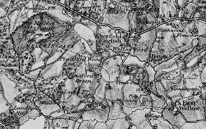 Old map of Melchet Court (Sch) in 1895