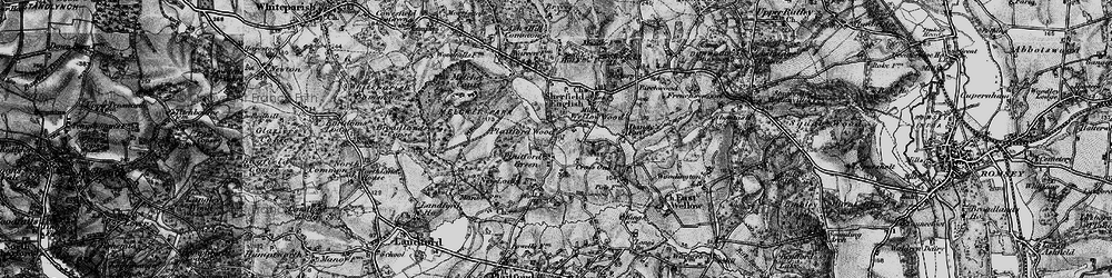 Old map of River Blackwater in 1895