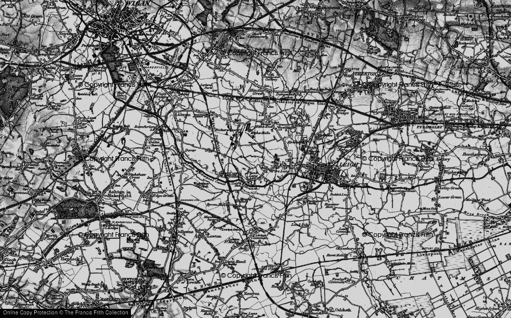 Old Map of Plank Lane, 1896 in 1896