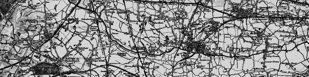 Old map of Plank Lane in 1896