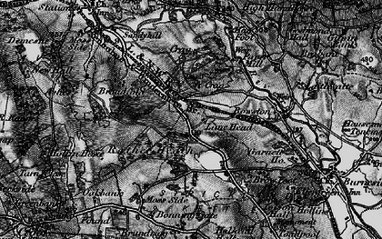 Old map of Plantation Bridge in 1897