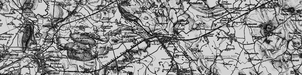 Old map of Plardiwick in 1897