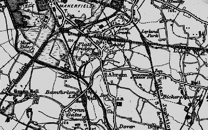 Old map of Platt Bridge in 1896