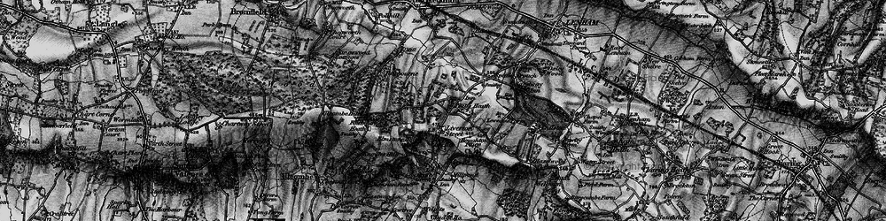 Old map of Platt's Heath in 1895