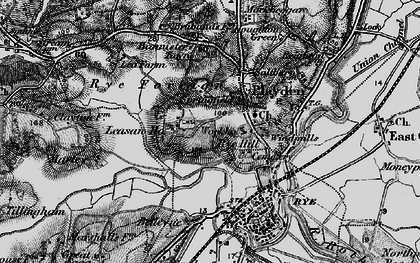 Old map of Playden in 1895
