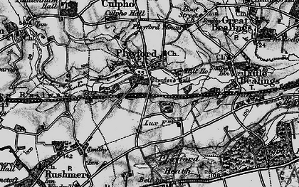 Old map of Playford in 1896