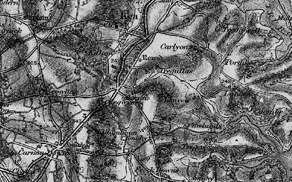 Old map of Lanyew in 1895