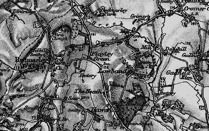 Old map of Playley Green in 1896