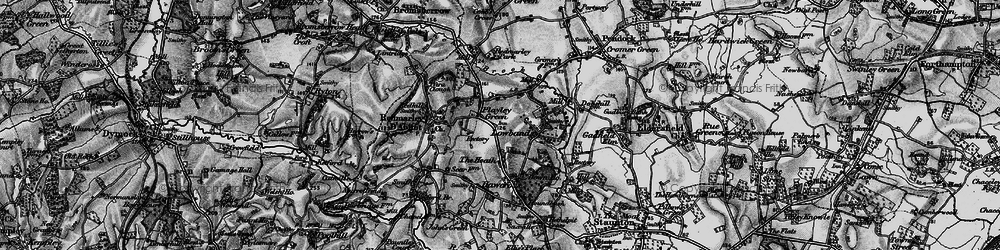 Old map of Playley Green in 1896