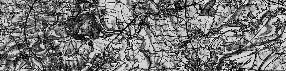 Old map of Pleasleyhill in 1896