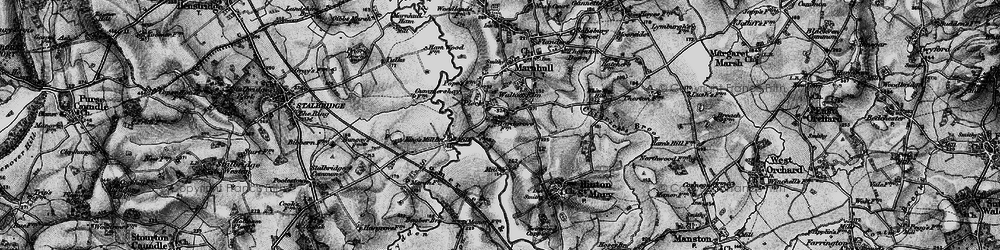 Old map of Bagber Br in 1898