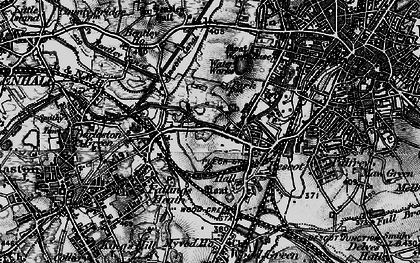 Old map of Pleck in 1899