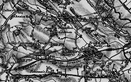 Old map of Plough Hill in 1899