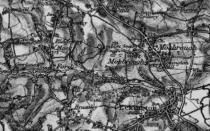 Old map of Plumbley in 1896