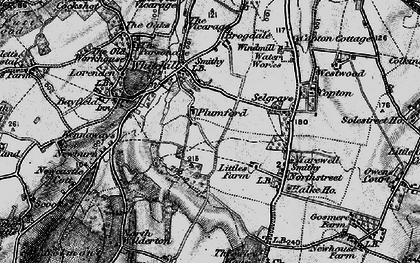 Old map of Plumford in 1895
