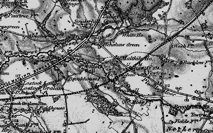 Old map of Plumley in 1896