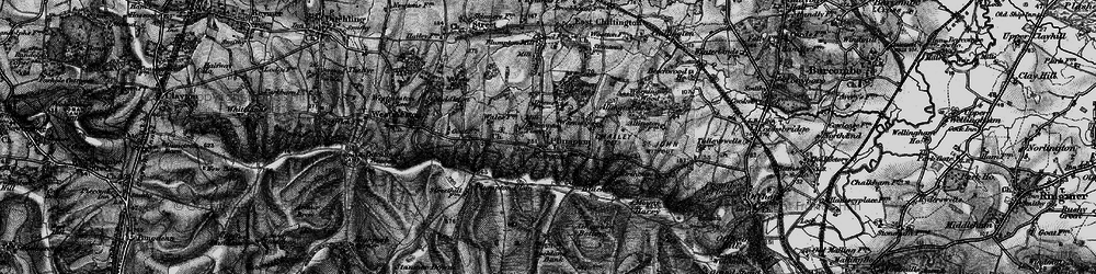 Old map of Plumpton in 1895