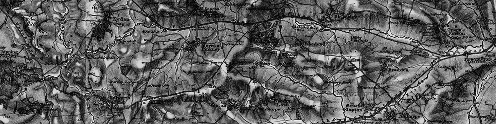 Old map of Badbury Lane in 1896