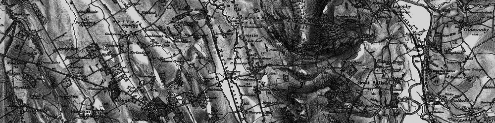 Old map of Plumpton in 1897