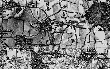 Old map of Plumstead Green in 1899